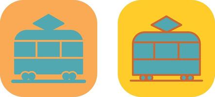 Tram Icon Design vector