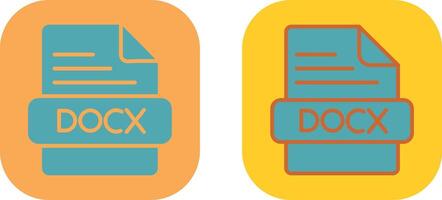 DOCX Icon Design vector