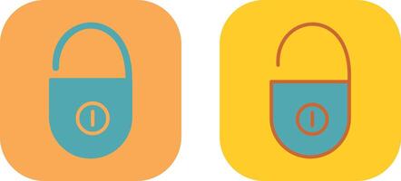 Unlocked Icon Design vector