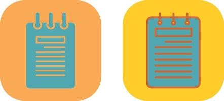 Notepad Icon Design vector