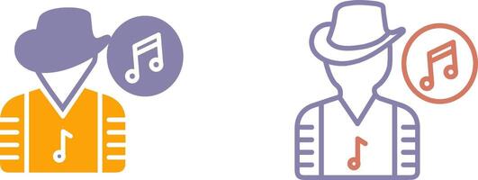 Musician Icon Design vector