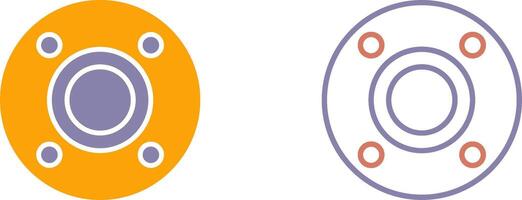 Flange Icon Design vector