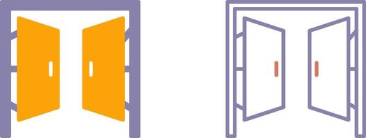 puertas icono diseño vector