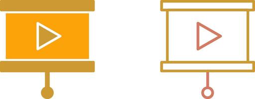 Slideshow Icon Design vector
