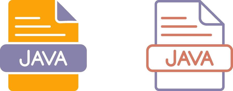 JAVA Icon Design vector