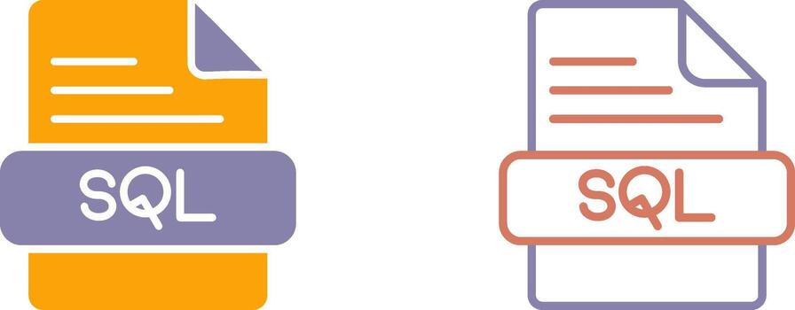 sql icono diseño vector