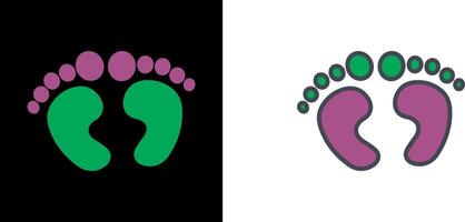 Feet Icon Design vector