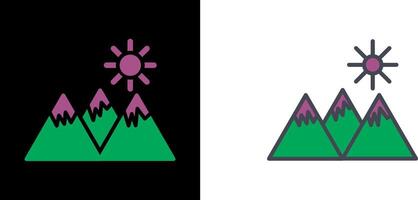 Mountain Icon Design vector