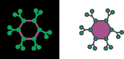 diseño de icono de molécula vector