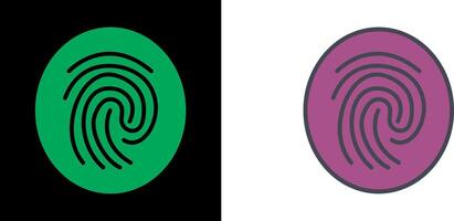 Fingerprint Icon Design vector