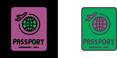 Passport Icon Design vector