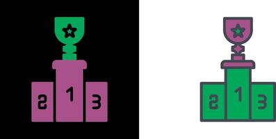 Podium Icon Design vector