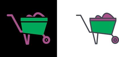 Wheelbarrow Icon Design vector