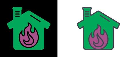 Housefire Icon Design vector