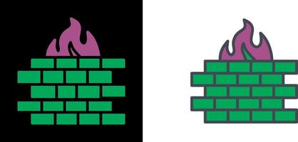 Firewall Icon Design vector