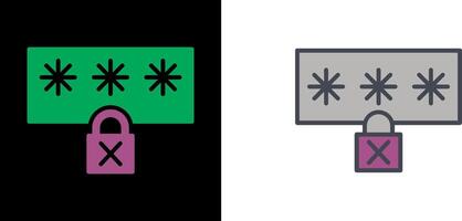 Insecure Icon Design vector