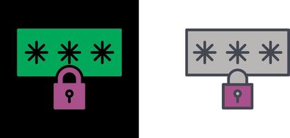 Password Icon Design vector