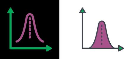 Histogram Icon Design vector