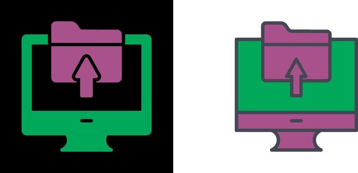 Upload Icon Design vector