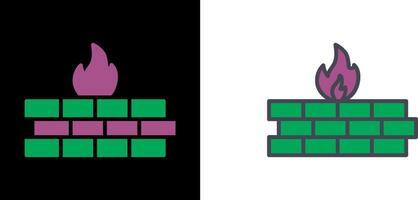 Firewall Icon Design vector