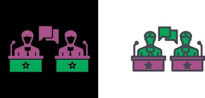 Debate Icon Design vector