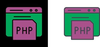 PHP Icon Design vector
