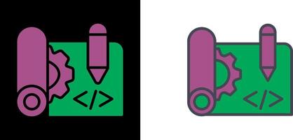 Blueprints Icon Design vector