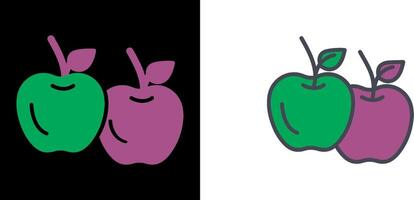 diseño de icono de manzana vector