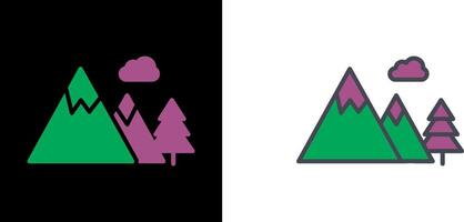 diseño de icono de montaña vector