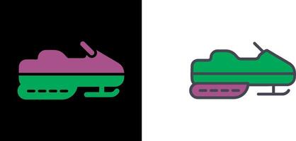 Snowmobile Icon Design vector