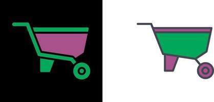 Wheelbarrow Icon Design vector