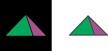 Pyramid Icon Design vector