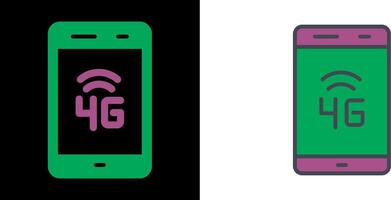 4G Icon Design vector