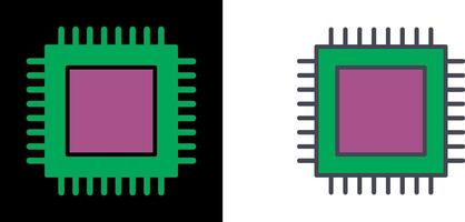 CPU Icon Design vector