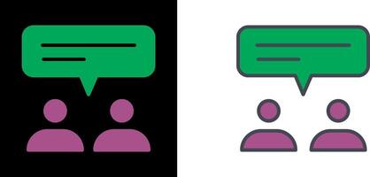 diseño de icono de conversación vector