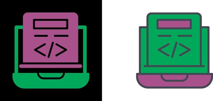 diseño de icono de codificación vector
