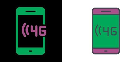 4G Icon Design vector