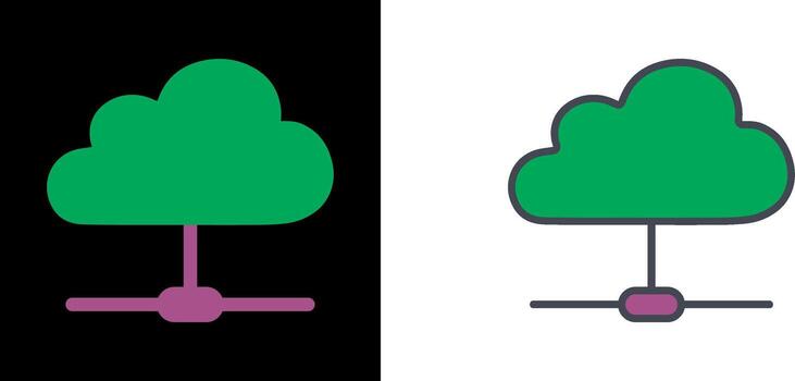 diseño de icono de nube vector