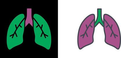 Lungs Icon Design vector