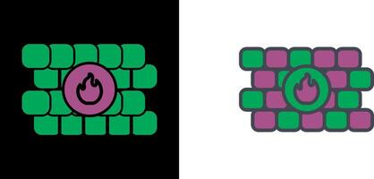 FireWall Icon Design vector