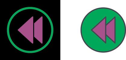 Previous Icon Design vector