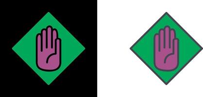 Halt Icon Design vector