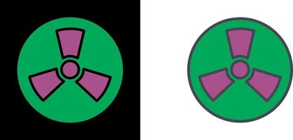 Radiation Icon Design vector