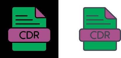 CDR Icon Design vector