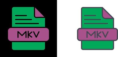 MKV Icon Design vector