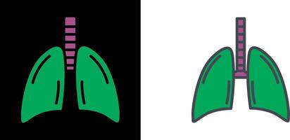 Lungs Icon Design vector