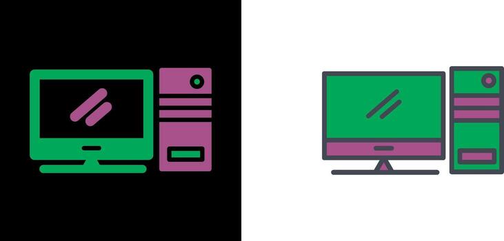 diseño de icono de computadora vector