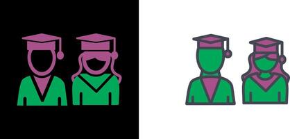 Graduates Icon Design vector