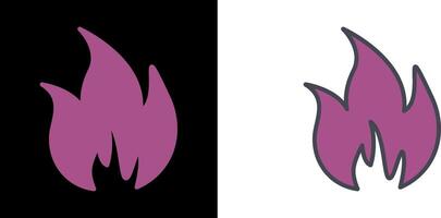 Flame Icon Design vector