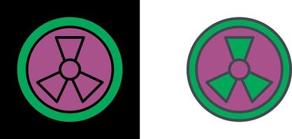 Radiation Icon Design vector